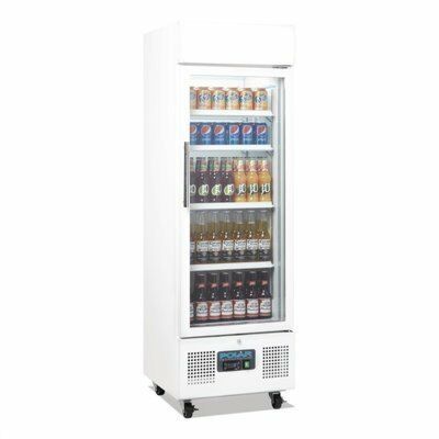 Polar Display Glastür Kühlschrank 336L, 62x57x198,2 cm-Gastro-Germany