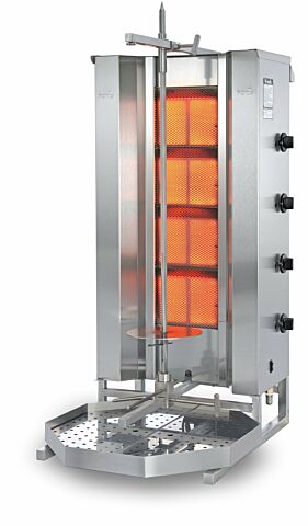 POTIS MUGD4 Gyrosgrill Dönergrill Kebabgrill 70 kg, "PROPANGAS"
