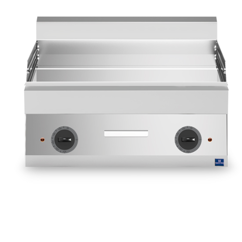MASTRO Elektro-Grillplatte, verchromt glatt 9kW, 400V, Breite 700mm