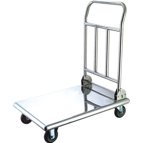 Thermobox-Transportwagen aus Edelstahl, Traglast 150 kg, 740 x 480 x 870 mm