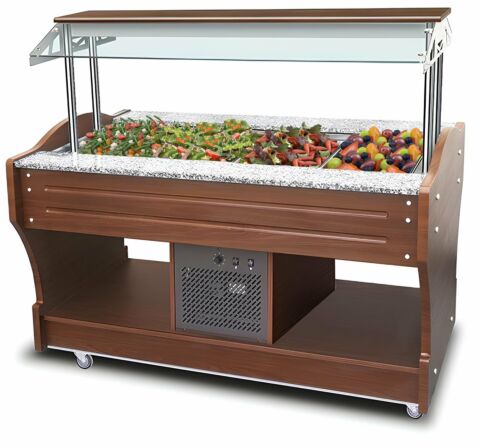 MASTRO Salatbar für 4 GN Behälter