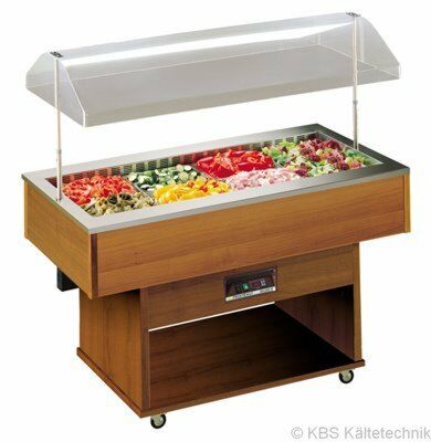 Salatbar Delizie 1423x750x1477mm für 4 GN 1/1