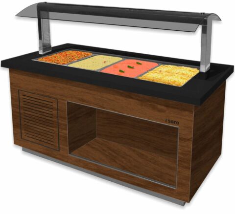 SARO Heißes Buffet PREMIUM LINE SB-H170 Walnuss