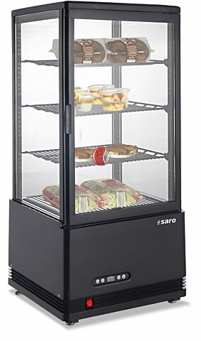 SARO Kühlvitrine SC 80 AV, schwarz