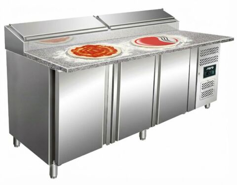 SARO Pizza Belegstation, Granitarbeitsplatte, 1/3 GN SH 2000mm