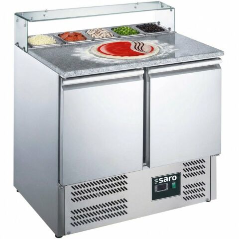 SARO Pizzatisch EPS900 mit Glsaufsatz Breite 900mm