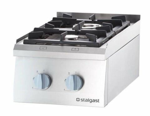 STALGAST Gas-Kochfeld mit 2 Brennern (3,5 + 5), 400mm