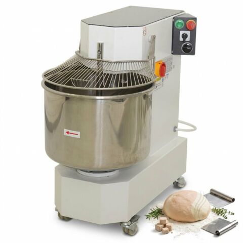 Spiralteigkneter 22,5 kg/35 Liter, 2 Geschwindigkeiten, mit Timer