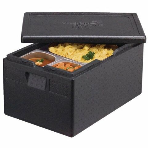 Thermo Pizzabox GN1/1 schwarz 39L-Gastro-Germany