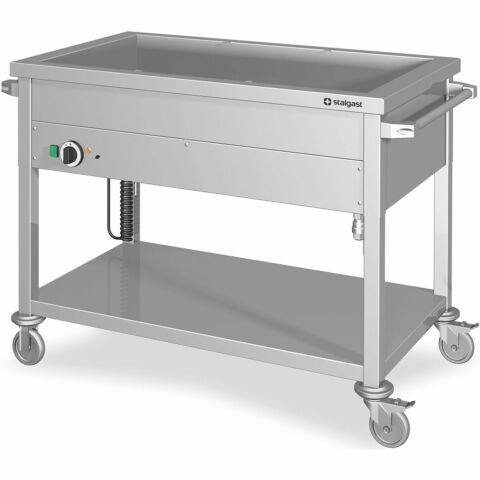 STALGAST Bain-Marie Wagen, 1 Becken für 4x GN1/1 ,1530x600x850 mm