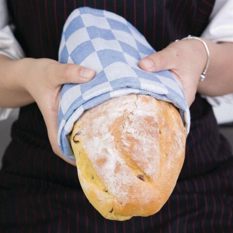 Vogue Geschirrtuch Brottuch blau, 66x66cm-Gastro-Germany