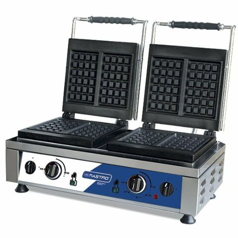 MASTRO Waffeleisen mit 2 Platten Typ "Bruxelles"
