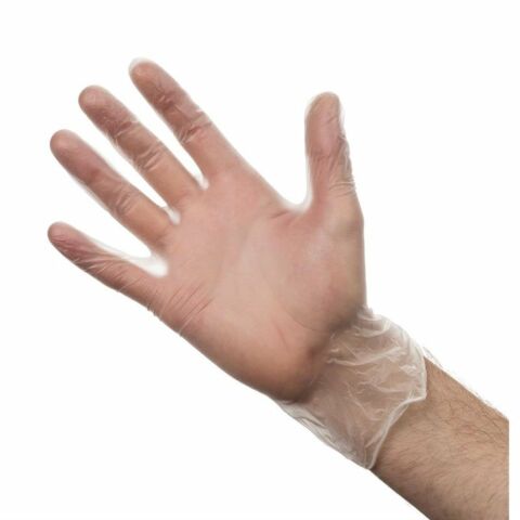 Vogue Vinylhandschuhe puderfrei transparent, Größe:M, 100 Stück-Gastro-Germany