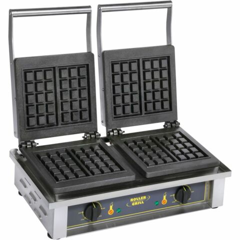 ROLLER GRILL Doppel-Waffeleisen, Brüsseler Waffelform, 550x440x230 mm, 2x 1,6 kW