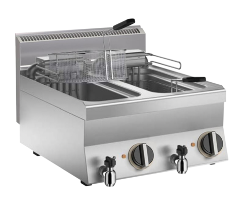 KBS Elektro Fritteuse 2x 10L, 18kW, 600x650x295mm