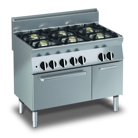 KBS Gas-Herd mit Gasofen 6 Brennern