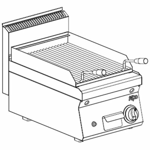 KBS Gas Lavasteingrill 1 Heizzone