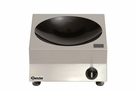 Bartscher Induktionswok 3kW, Ceran Cuvette: Ø 300 mm, 330x380x180 mm-Gastro-Germany