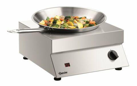 Bartscher Induktionswok, 3,5kW, 400x455x180mm-Gastro-Germany