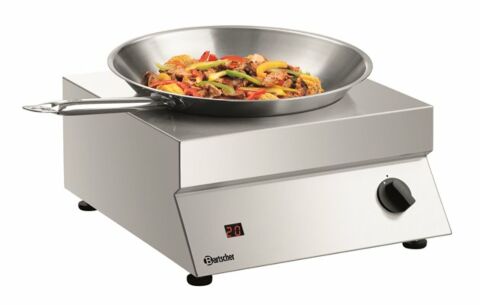 Bartscher Induktionswok, 7kW, 400x455x180mm-Gastro-Germany