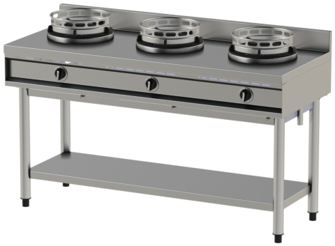 Wokherd 3 Brenner Wand-Modell 39kW