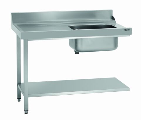 Vorabräumungstisch links für Spülmaschinen Breite 1200mm-Gastro-Germany