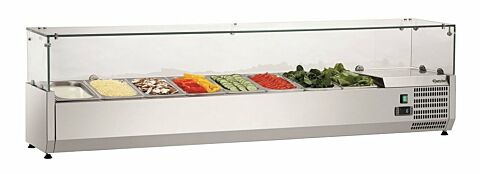 Bartscher Kühlaufsatzvitrine GL4 8 x 1/4 GN, 230 V -Gastro-Germany