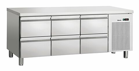 BARTSCHER Kühltisch S6, 6 Schubladen 1/1GN, Breite1792mm