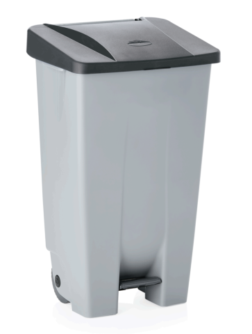 Tret-Abfallbehälter 120 L, Deckel schwarz