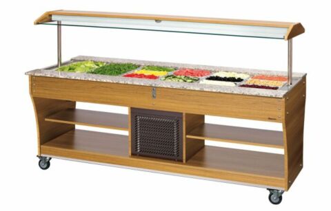 Bartscher Salat-Buffetwagen, kalt, 6x 1/1 GN, 230 V 