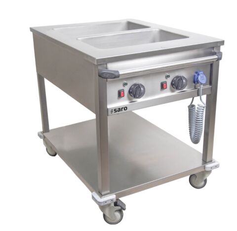 SARO Bain Marie Trolley, BT-2, 2x 1/1 GN