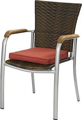 Kissen für Terassenstuhl Bali, rot-Gastro-Germany