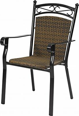 Terassenstuhl Garden mit Armlehnen in Burned Wickelung-Gastro-Germany