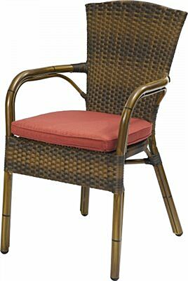 Kissen für Terassenstuhl Luca, rot-Gastro-Germany