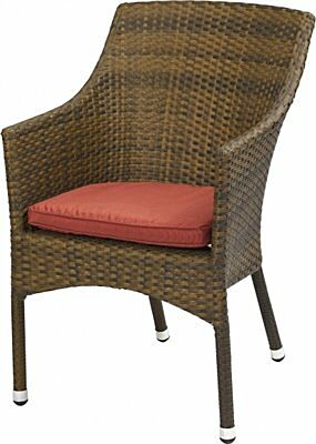 Kissen Terrassen Lounge-Sessel Selina, rot-Gastro-Germany