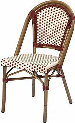 Terassensuhl Classic 200 rot/beige, stapelbar-Gastro-Germany