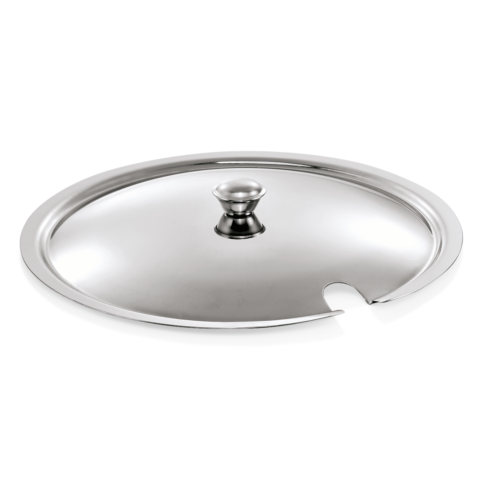 Deckel für Terrine 1475 180, mit Löffelaussparung, Chromnickelstahl