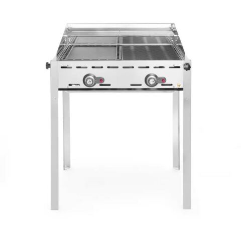 HENDI Grillsystem Green Fire – 2 Brenner, Edelstahl