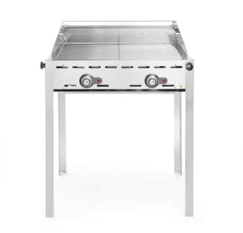 HENDI Grillsystem Green Fire – 2 Brenner, Edelstahl, Profi Line