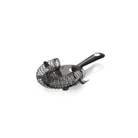 Barsieb, Ø 8 cm, 15 cm, schwarz, Chromnickelstahl, PVD Beschichtung