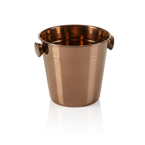 Mini Eiseimer, Ø 11 cm, Höhe 11 cm, 0,50 Liter, PVD bronze, Chromnickelstahl