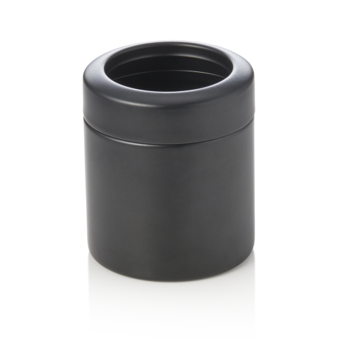 Tischrestebehälter, 700 ml, Ø 10 cm, schwarz pulverbeschichtet, Chromnickelstahl 18/10