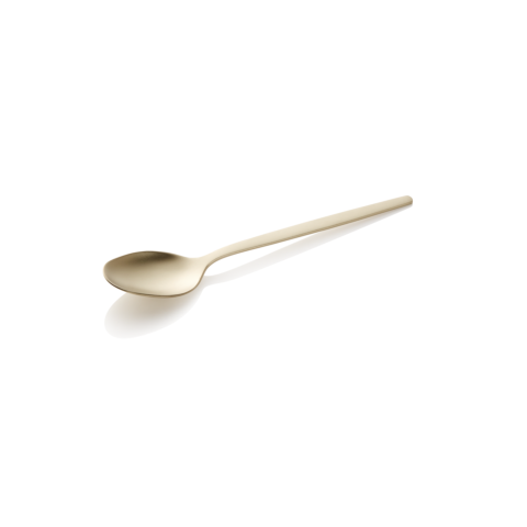 Kaffeelöffel Set ALEX CHAMPAGNE, mit champagner, matter PVD Beschichtung, 13,5 cm, Set á 12 Stück, Chromnickelstahl 18/10