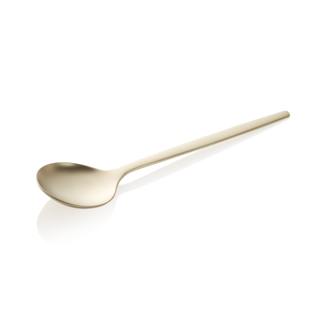 Suppenlöffel Set ALEX CHAMPAGNE, mit champagner, matter PVD Beschichtung, 18 cm, Set á 12 Stück, Chromnickelstahl 18/10