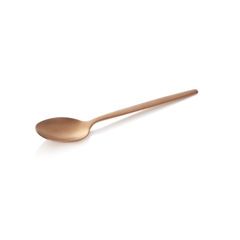 Dessertlöffel Set ALEX BRONZE, mit bronze, matter PVD Beschichtung, 16 cm, Set á 12 Stück, Chromnickelstahl 18/10
