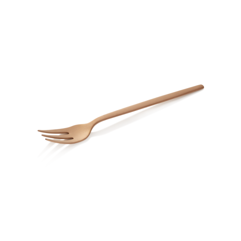 Dessertgabel Set ALEX BRONZE, mit bronze, matter PVD Beschichtung, 16 cm, Set á 12 Stück, Chromnickelstahl 18/10