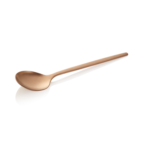 Suppenlöffel Set ALEX BRONZE, mit bronze, matter PVD Beschichtung, 18 cm, Set á 12 Stück, Chromnickelstahl 18/10
