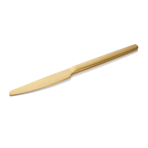 Menümesser Set ALEX GOLD, mit gold, matter PVD Beschichtung, 23 cm, Set á 12 Stück, Chromstahl 13/0