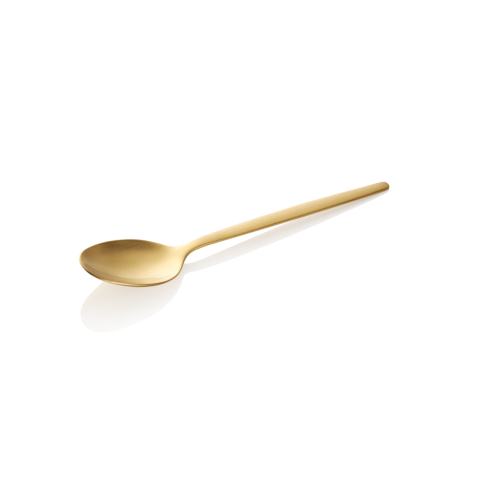 Dessertlöffel Set ALEX GOLD, mit gold, matter PVD Beschichtung, 16 cm, Set á 12 Stück, Chromnickelstahl 18/10