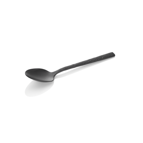 Kaffeelöffel Set SLATE, 14 cm, mit schwarzer PVD Beschichtung, Oberfläche in Schiefer-Optik, Set á 12 Stück, Chromnickelstahl 18/10